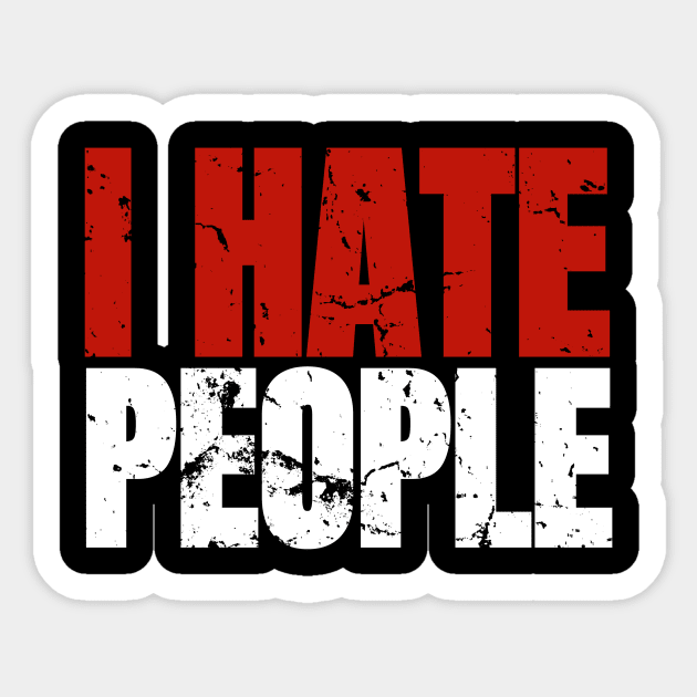 I Hate People Sticker by victoriashel